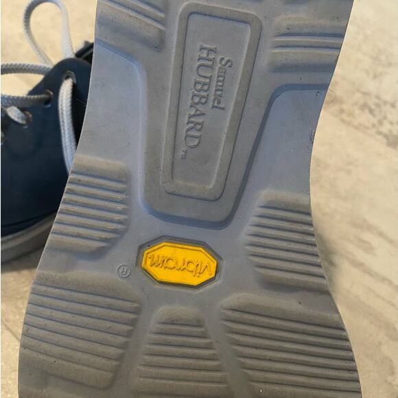 Samuel Hubbard Blue Leather Lace Up Vibram Comfortable Every Day Wear Shoes 12 - Picture 11 of 11